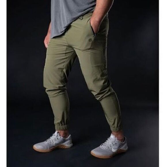 Flag Nor Fail NWT Unisex Everyday Jogger Pants in Olive Green Size Small - Picture 4 of 5